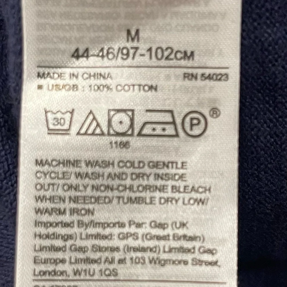 AR:  Banana Republic Mens Medium Hoodie Sweater 100% Cotton Slub Blue